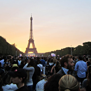 eiffel sunset